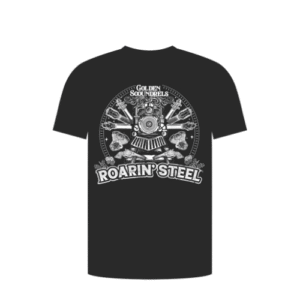 ROARIN' STEEL T-SHIRT - BLACK
